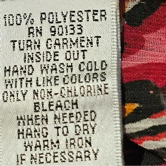 Bob Mackie Wearable Art Open Front Flowing Sleeveless Kimono BOHO Hippie - Picture 7 of 8